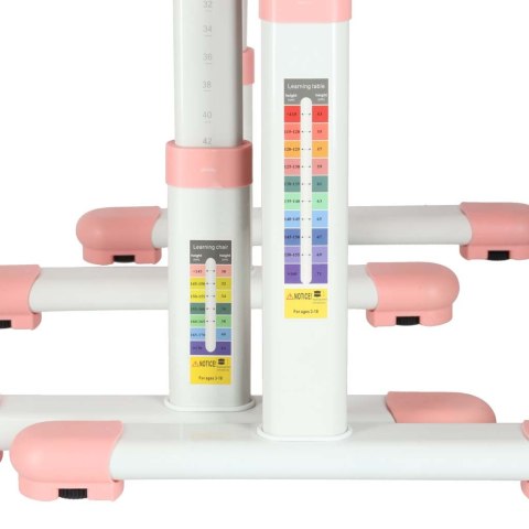 BIURKO DZIECIĘCE SZKOLNE REGULOWANE ERGONOMICZNE KRZESŁO LAMPKA LED USB