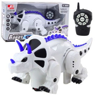 DINOZAUR ROBOT ZDALNIE STEROWANY TRICERATOPS RC CHODZI TAŃCZY MUZYKA PILOT