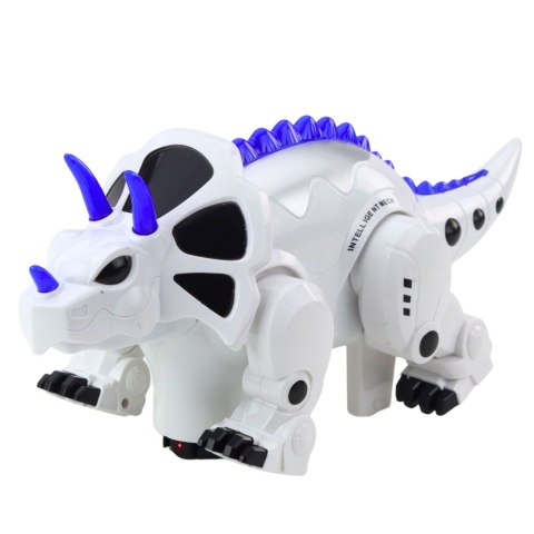 DINOZAUR ROBOT ZDALNIE STEROWANY TRICERATOPS RC CHODZI TAŃCZY MUZYKA PILOT