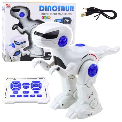 ROBOT DINOZAUR ZDALNIE STEROWANY TYRANOZAUR REX PROGRAMOWANIE RUCHÓW PILOT