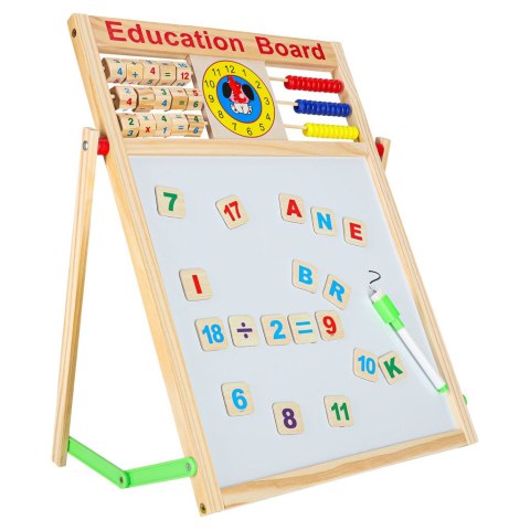 TABLICA KREDOWA SUCHOŚCIERALNA MAGNETYCZNA 42X32,5CM LICZYDŁO MAGNESY ZEGAR