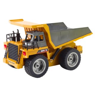 WYWROTKA ZDALNIE STEROWANA CIĘŻARÓWKA RC 1:18 ŚWIATŁA PILOT 2.4G 9CH AKU