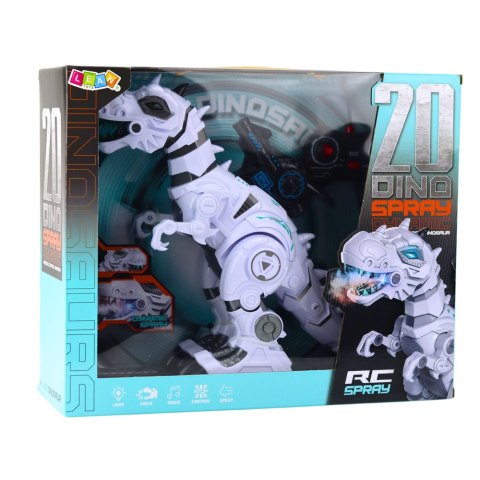 DINOZAUR ZDALNIE STEROWANY ROBOT RC DYM ŚWIATŁA DŹWIĘKI PILOT AKUMULATOR