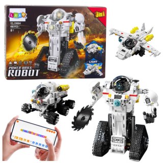 KLOCKI KONSTRUKCYJNE 3W1 ROBOT ŁAZIK SAMOLOT ZDALNIE STEROWANY ZESTAW 408EL