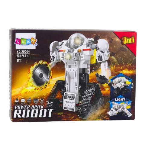 KLOCKI KONSTRUKCYJNE 3W1 ROBOT ŁAZIK SAMOLOT ZDALNIE STEROWANY ZESTAW 408EL
