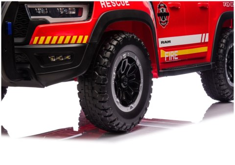 AUTO NA AKUMULATOR DLA DZIECI DODGE RAM STRAŻ POŻ ZB629-F 4X4 LED EVA SKÓRA