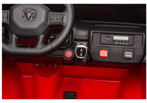 AUTO NA AKUMULATOR DLA DZIECI DODGE RAM STRAŻ POŻ ZB629-F 4X4 LED EVA SKÓRA