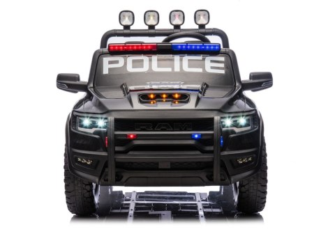 AUTO NA AKUMULATOR DLA DZIECI DODGE RAM POLICJA ZB629-F 4X4 LED EVA SKÓRA