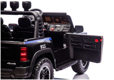 AUTO NA AKUMULATOR DLA DZIECI DODGE RAM POLICJA ZB629-F 4X4 LED EVA SKÓRA