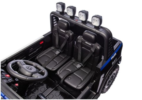 AUTO NA AKUMULATOR DLA DZIECI DODGE RAM POLICJA ZB629-F 4X4 LED EVA SKÓRA