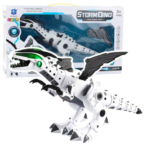 DINOZAUR ROBOT NA BATERIE RUCHOME SKRZYDŁA RUSZA SIĘ ŚWIATŁA DŹWIĘKI