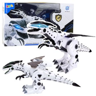 DINOZAUR NA BATERIE ZE SKRZYDŁAMI ROBOT PORUSZA SIĘ ŚWIATŁA DŹWIĘKI