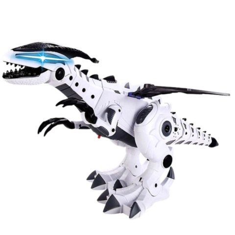 DINOZAUR NA BATERIE ZE SKRZYDŁAMI ROBOT PORUSZA SIĘ ŚWIATŁA DŹWIĘKI