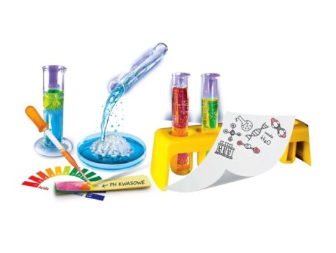 ZESTAW EDUKACYJNY DOŚWIADCZALNY MOJE LABORATORIUM CHEMICZNE CLEMENTONI