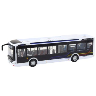 AUTOBUS MIEJSKI INTERAKTYWNY METALOWY 1:42 ŚWIATŁA DŹWIĘK OTWIERANE ELEMENTY
