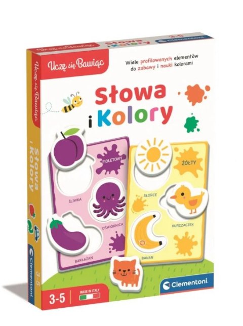 Gra edukacyjna Słowa i Kolory Uczę się Bawiąc Język Polski Clementoni 50760
