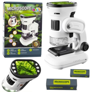 MIKROSKOP CYFROWY Z EKRANEM HD EDUKACYJNY DLA DZIECI 200-1000X KARTA SD32GB