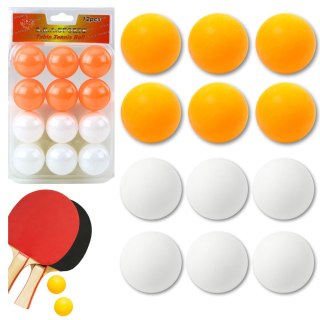 Piłeczki Do Ping Ponga Biały Pomarańczowy Sport 12szt