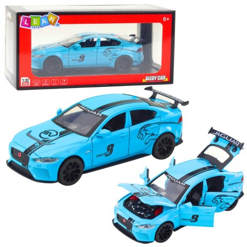 SAMOCHÓD METALOWY AUTO JAGUAR MODEL OTWIERANE DRZWI MASKA ŚWIATŁA DŹWIĘKI