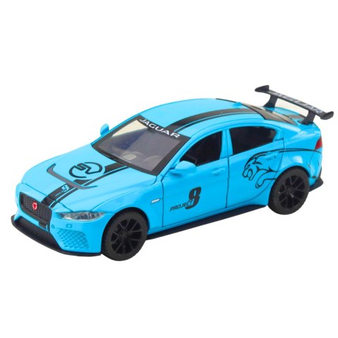 SAMOCHÓD METALOWY AUTO JAGUAR MODEL OTWIERANE DRZWI MASKA ŚWIATŁA DŹWIĘKI