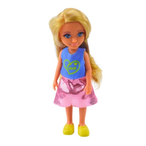 MINI LALECZKA 13CM Z ZESTAWEM URODZINOWYM MEBLE ZWIERZĘTA AKCESORIA