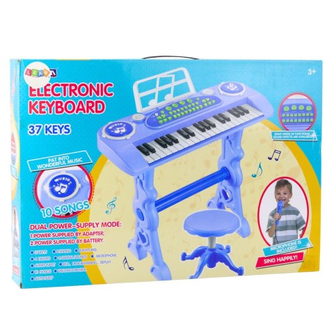 PIANINKO ELEKTRONICZNE KEYBOARD DLA DZIECI 37 KLAWISZY MIKROFON NAGRYWANIE