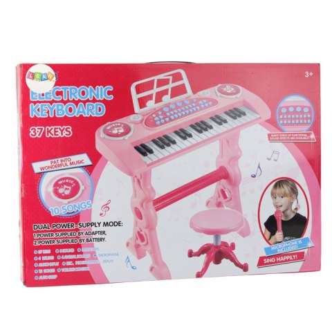 PIANINKO ELEKTRONICZNE KEYBOARD DLA DZIECI 37 KLAWISZY MIKROFON NAGRYWANIE