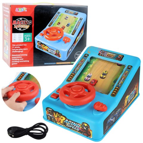SYMULATOR JAZDY Z KIEROWNICĄ INTERAKTYWNY DLA DZIECI DŹWIĘKI KLAKSON MUZYKA