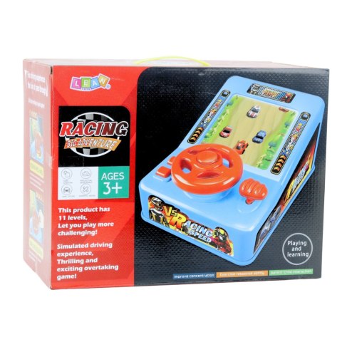 SYMULATOR JAZDY Z KIEROWNICĄ INTERAKTYWNY DLA DZIECI DŹWIĘKI KLAKSON MUZYKA