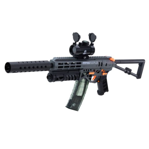 KARABIN ELEKTRYCZNY MK7 NA KULKI WODNE 2 MAGAZYNKI OKULARY CELOWNIK AKUMULATOR