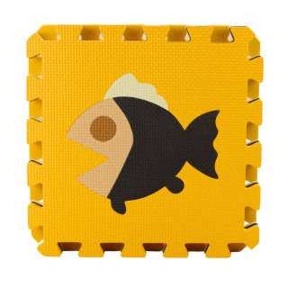 MATA EDUKACYJNA PIANKOWA KOJEC MIĘKKIE PUZZLE EVA ZWIERZĘTA BRĄZOWE 16 EL.
