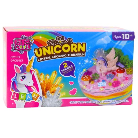 ZESTAW KREATYWNY TERRARIUM DLA JEDNOROŻCA 2W1 HODOWLA KRYSZTAŁÓW DIY