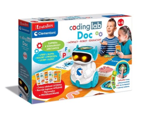 ROBOT DOC ZESTAW EDUKACYJNY NAUKA ROBOTYKA PROGRAMOWANIE PL CLEMENTONI