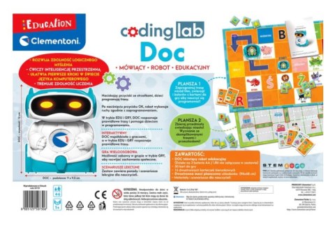ROBOT DOC ZESTAW EDUKACYJNY NAUKA ROBOTYKA PROGRAMOWANIE PL CLEMENTONI