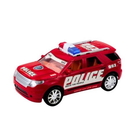 ZESTAW SAMOCHODÓW POLICJA LAWETA RADIOWÓZ TERENOWY AUTKO NAPĘD FRYKCYJNY