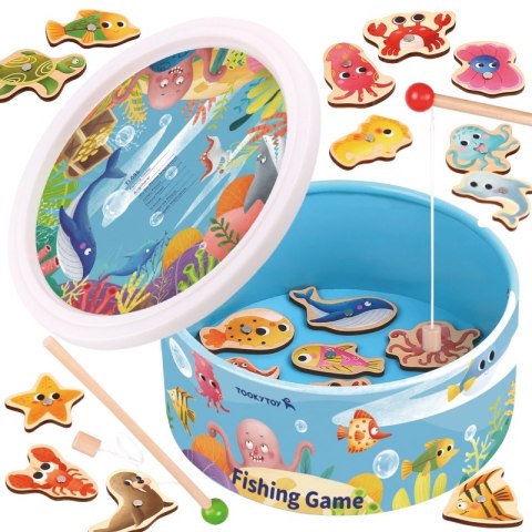 GRA ZRĘCZNOŚCIOWA ŁOWIENIE RYBEK WĘDKOWANIE EDUKACYJNE MOTORYCZNE KOLOROWE