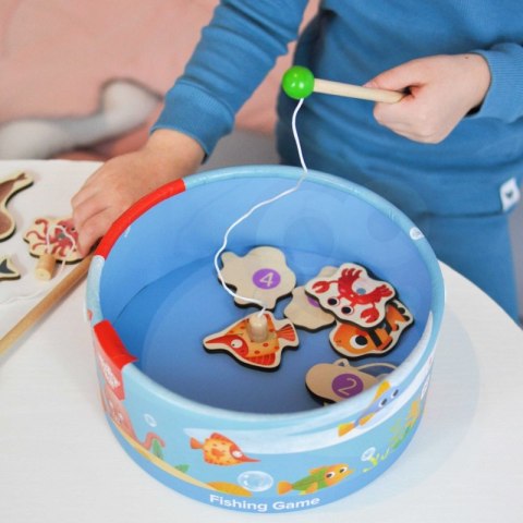 GRA ZRĘCZNOŚCIOWA ŁOWIENIE RYBEK WĘDKOWANIE EDUKACYJNE MOTORYCZNE KOLOROWE
