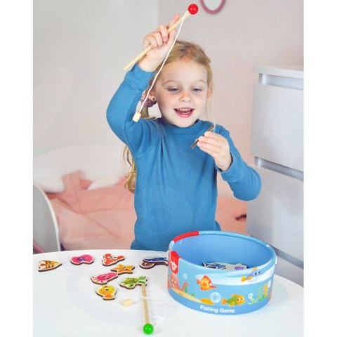 GRA ZRĘCZNOŚCIOWA ŁOWIENIE RYBEK WĘDKOWANIE EDUKACYJNE MOTORYCZNE KOLOROWE