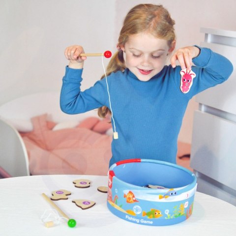 GRA ZRĘCZNOŚCIOWA ŁOWIENIE RYBEK WĘDKOWANIE EDUKACYJNE MOTORYCZNE KOLOROWE