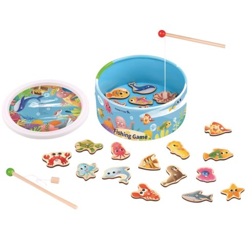 GRA ZRĘCZNOŚCIOWA ŁOWIENIE RYBEK WĘDKOWANIE EDUKACYJNE MOTORYCZNE KOLOROWE