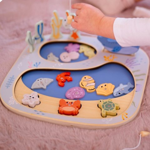 ZŁOWIĆ RYBKĘ GRA ZRĘCZNOŚCIOWA UKŁADANKA MONTESSORI EDUKACYJNE KREATYWNE