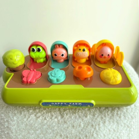 ZABAWKA EDUKACYJNA WYSKAKUJĄCE ZWIERZĄTKA SZCZĘŚLIWA FARMA DLA DZIECI