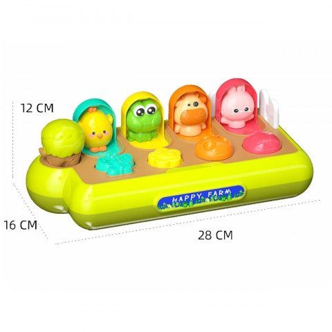ZABAWKA EDUKACYJNA WYSKAKUJĄCE ZWIERZĄTKA SZCZĘŚLIWA FARMA DLA DZIECI