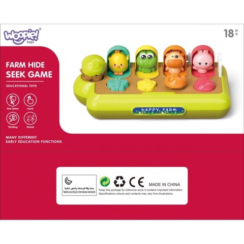 ZABAWKA EDUKACYJNA WYSKAKUJĄCE ZWIERZĄTKA SZCZĘŚLIWA FARMA DLA DZIECI