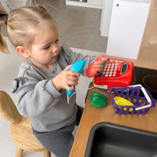 ELEKTRONICZNA KASA FISKALNA DLA DZIECI SKANER WYSUWANA KASETKA AKCESORIA