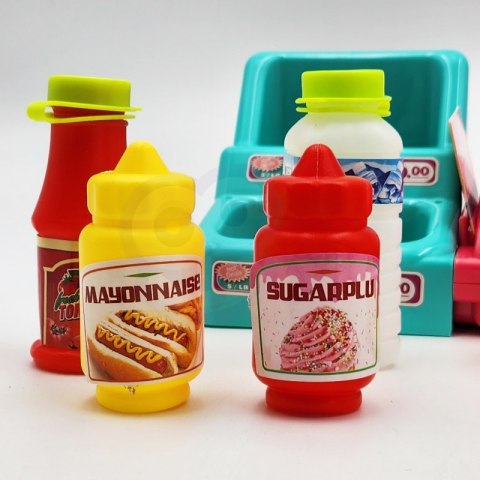 KASA SKLEPOWA DLA DZIECI KALKULATOR SKANER AKCESORIA PIENIĄDZE KARTY DŹWIĘK