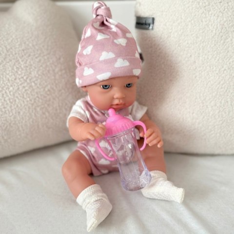 UROCZY BOBASEK LALKA W UBRANKU 36 CM DLA DZIECI ZABAWA NAUKA UMIEJĘTNOŚCI