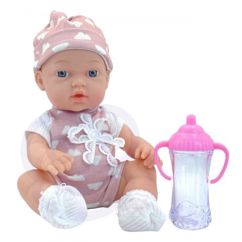 UROCZY BOBASEK LALKA W UBRANKU 36 CM DLA DZIECI ZABAWA NAUKA UMIEJĘTNOŚCI