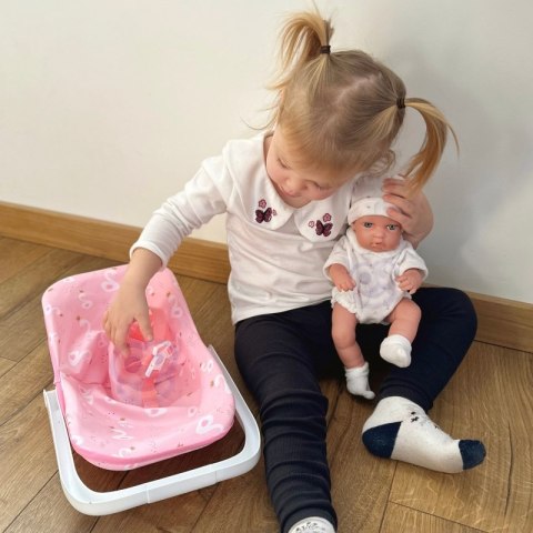 WOOPIE ROYAL Zestaw Lalka Bobas 30,5 cm + Nosidełko Różowe