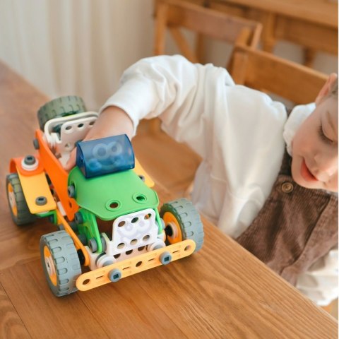 ZESTAW KLOCKI KONSTRUKCYJNE POJAZDY STEM 163 EL KREATYWNE DLA DZIECI